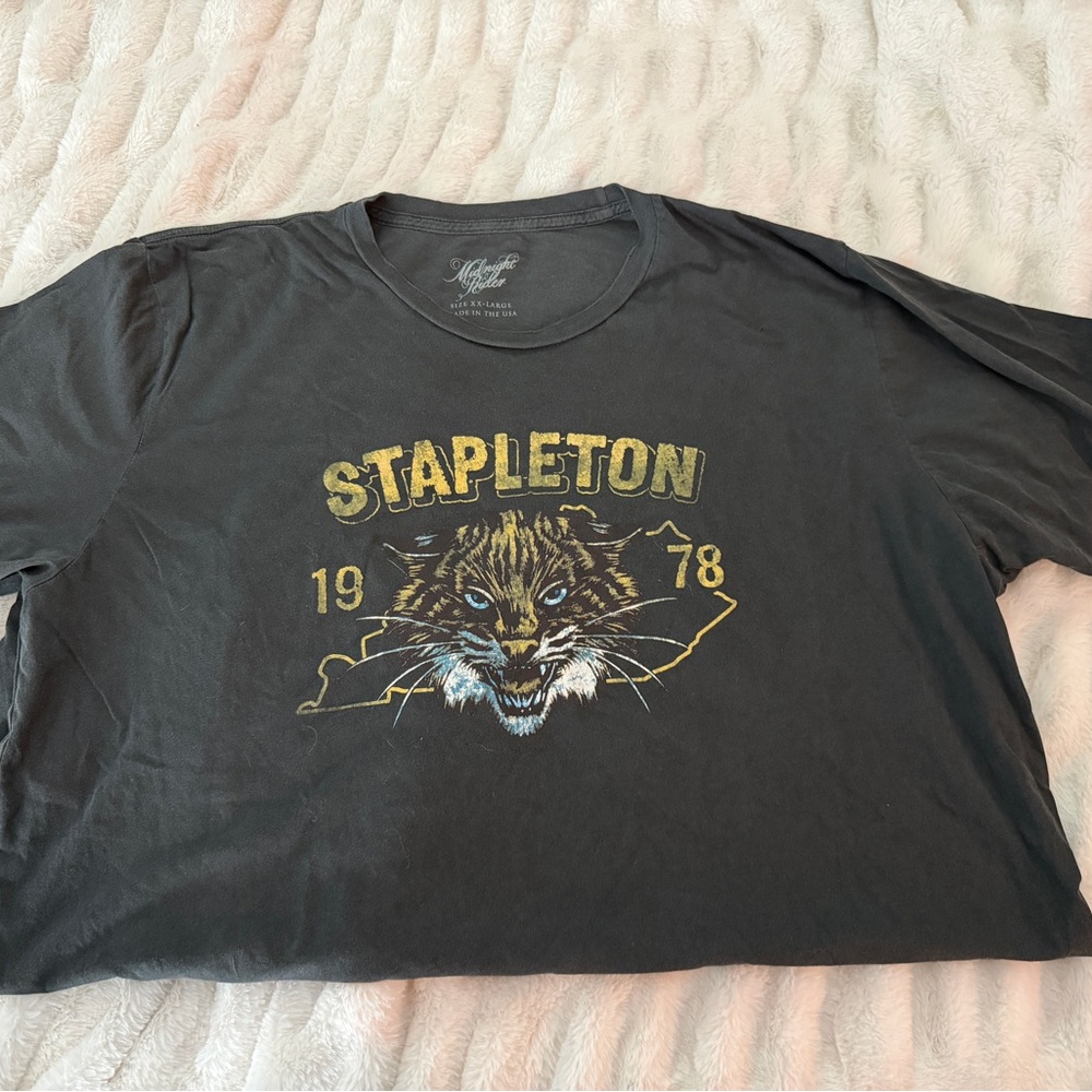 Chris Stapleton Midnight Rider Charcoal Tee XXL - Made in the USA